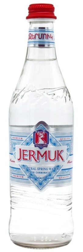 Dabīgs avota ūdens JERMUK Mountain, stiklā, 0.5l (DEP)